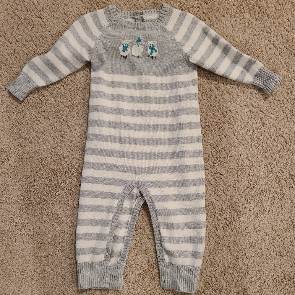 Janie & Jack sweater romper 6-12 mo